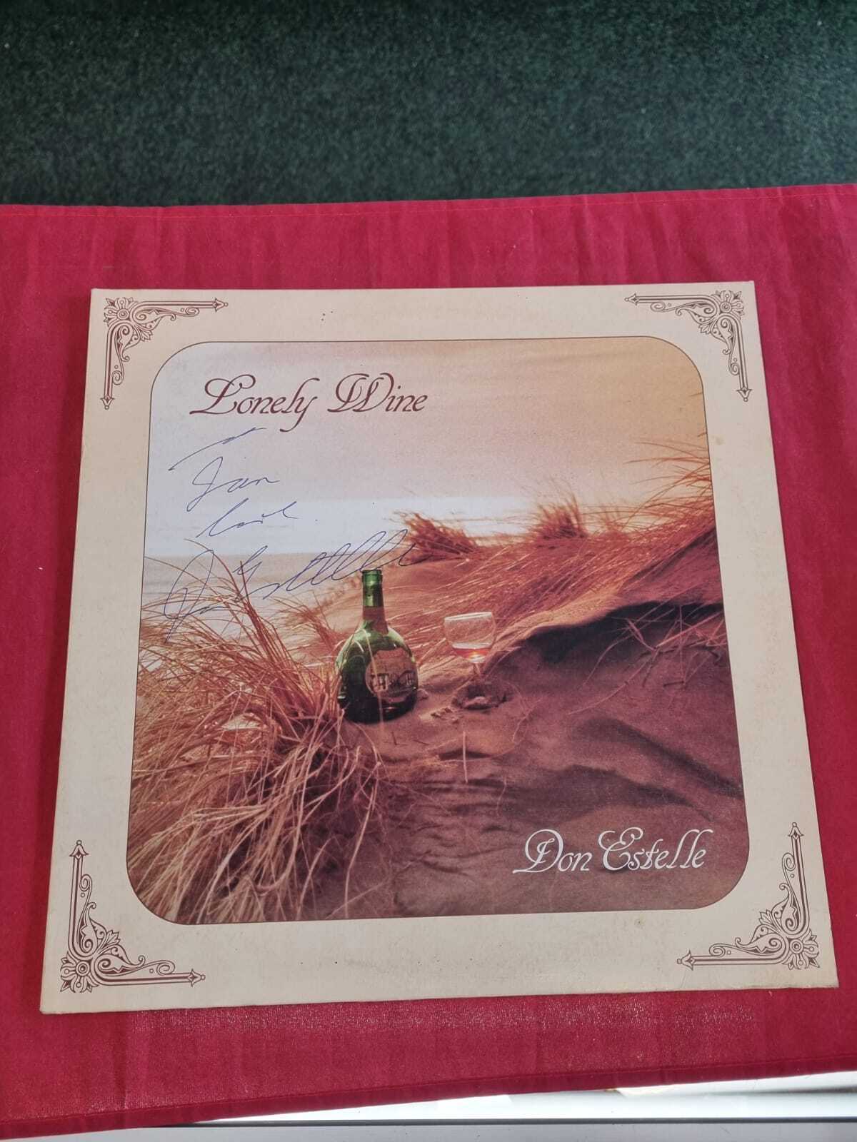 Don Estelle - Lonely Wine - 12 Black Vinyl Signed - Lofty Records - LR 1003