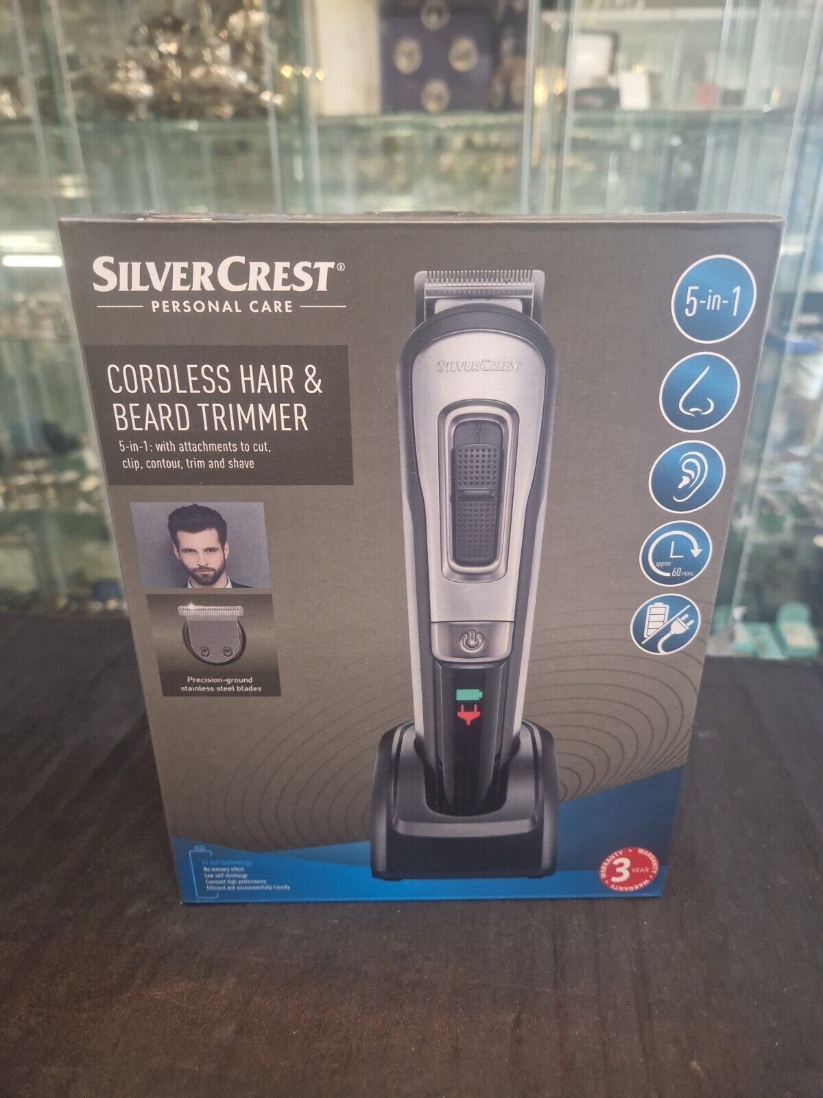 Silvercrest Cordless Hair and Beard Trimmer 5 in 1 Nose Ear Contour Trim  Shape