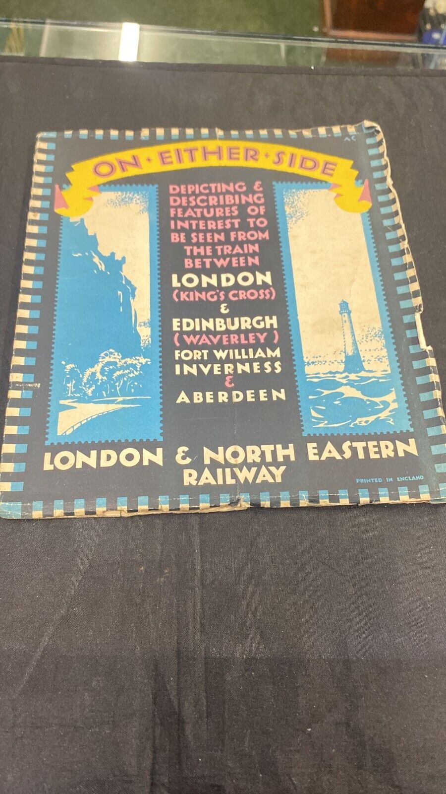London & North Eastern Railway On Either Side Book View From Window & Map  Ref 5
